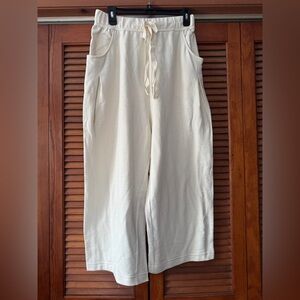 Free People Cream Cropped Pants
